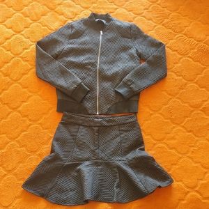 Akira Chicago Black Label Jacket Size Small With Matching Skirt Size Medium Set